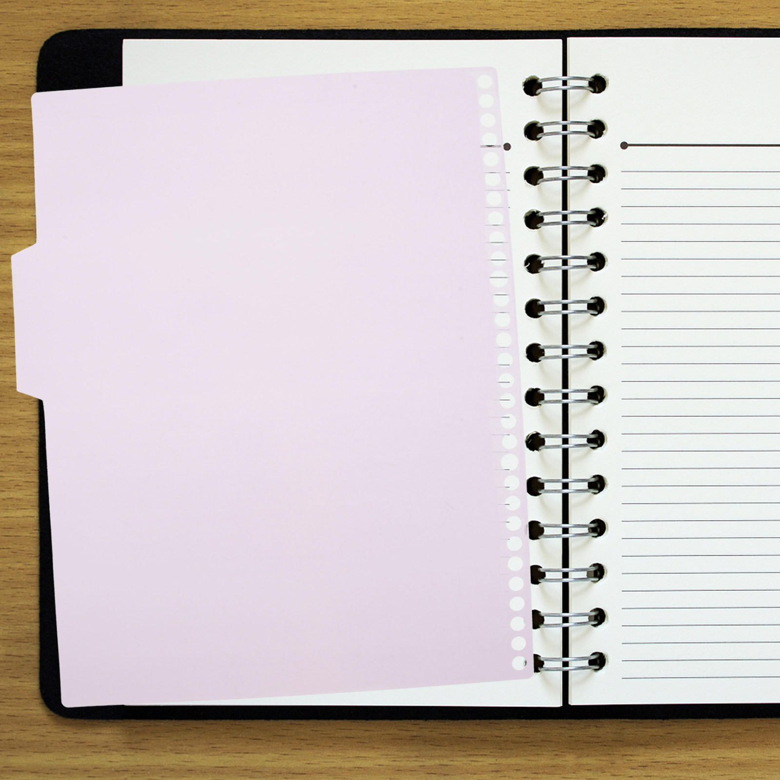 Tab Divider A4 - A4サイズのルーズリーフノート、メモ帳、プランナーの整理に使える、鮮やかな色のPP製インデックスバインダー用仕切り（書き込み可能なタブ付き）6セット。