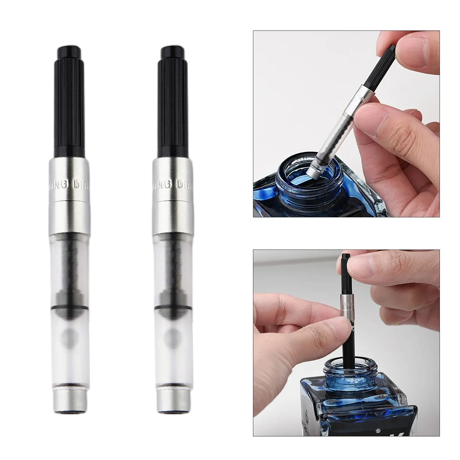 2 個ロータリーインク吸収フィラーカートリッジインクコンバー - Fountain Pen Bottled Ink のレビューと価格