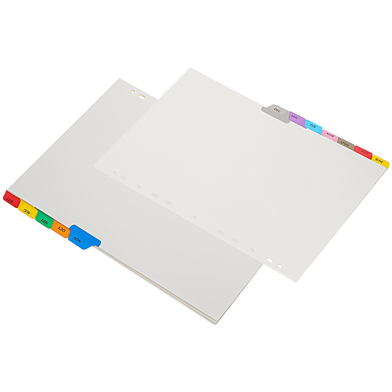 12枚入り、タブ付きのインデックス仕切り、ノート、プランナー - Tab Divider A4 のレビューと価格