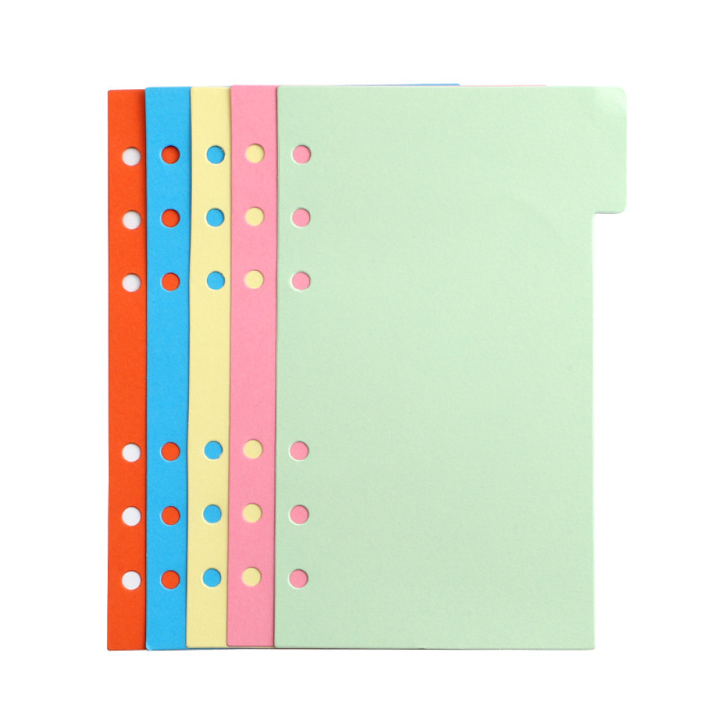 ルーズリーフ用インデックス付き仕切りページ A4 A5 A6 - Tab Divider A4 のレビューと価格