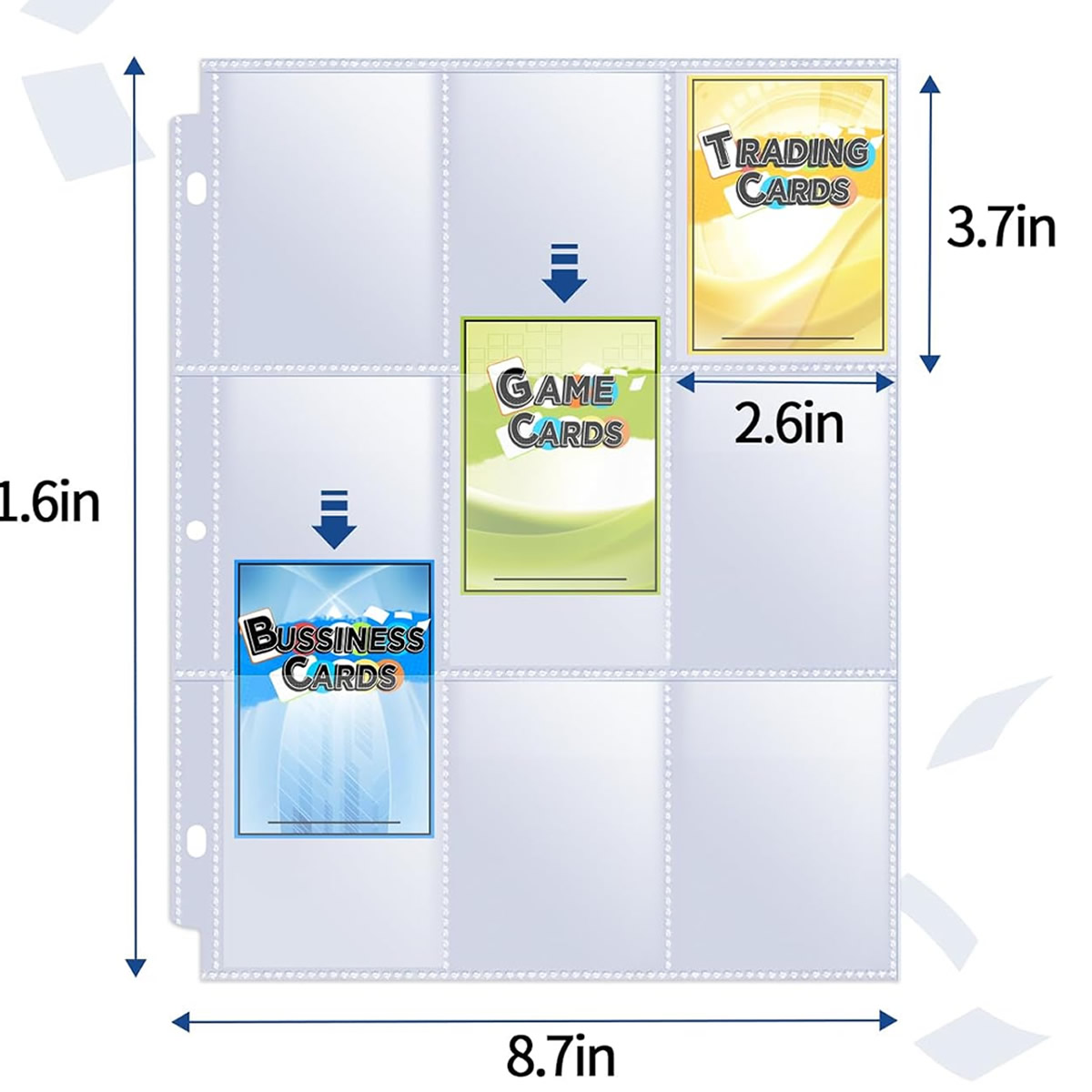 50枚入り 9ポケットカードスリーブ 900枚収納 両面トレ - Card Index Box のレビューと価格