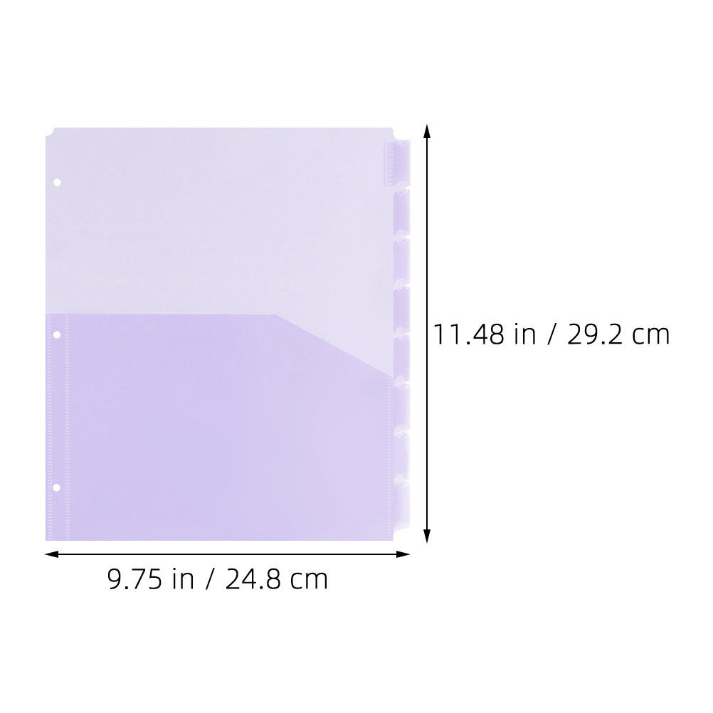 2セット PPプラスチック製 A4バインダーディバイダー 3 - Tab Divider A4 のレビューと価格