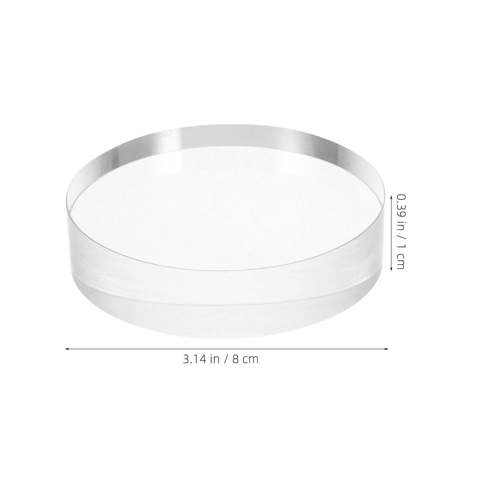 丸いクリスタル製ペーパーウェイト 3.15。透明なガラス製で - Book Weight Glass のレビューと価格