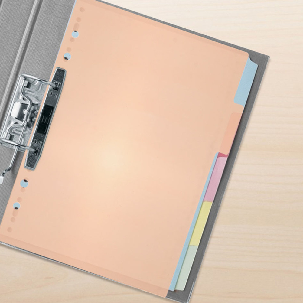 1セット バインダーディバイダー プラスチック製 カラフル  - Tab Divider A4 のレビューと価格