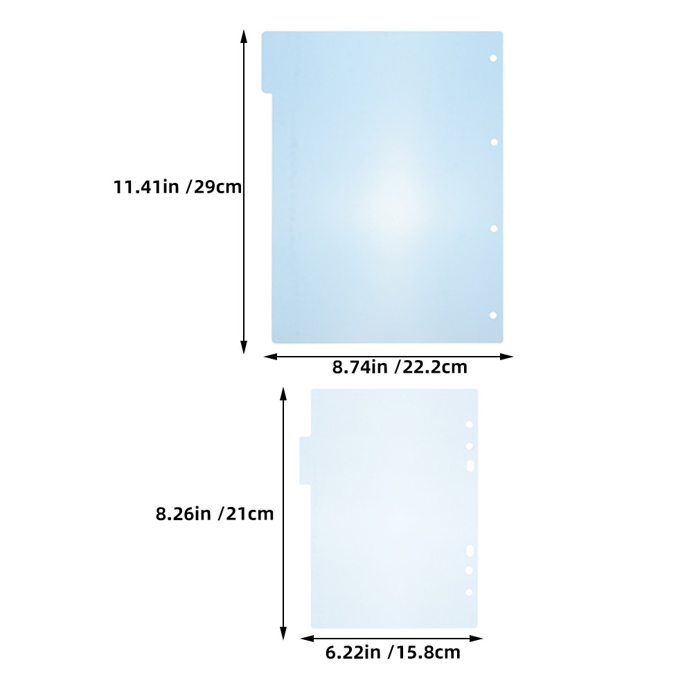 1セット バインダーディバイダー プラスチック製 カラフル  - Tab Divider A4 のレビューと価格